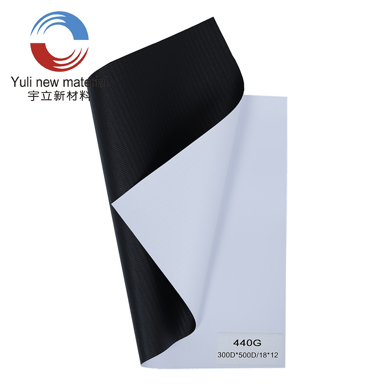 440gsm 300D × 500D 18 × 12 لافتة فليكس PVC مغلفة على البارد